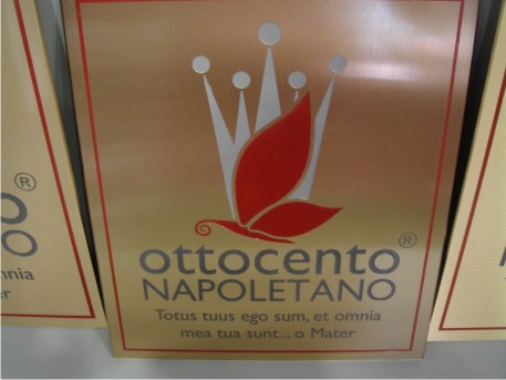 TARGHE in OTTONE INCISE